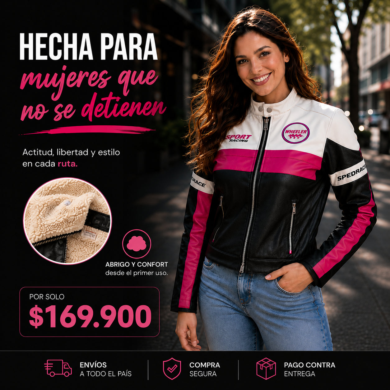 Chaqueta de cuero biker