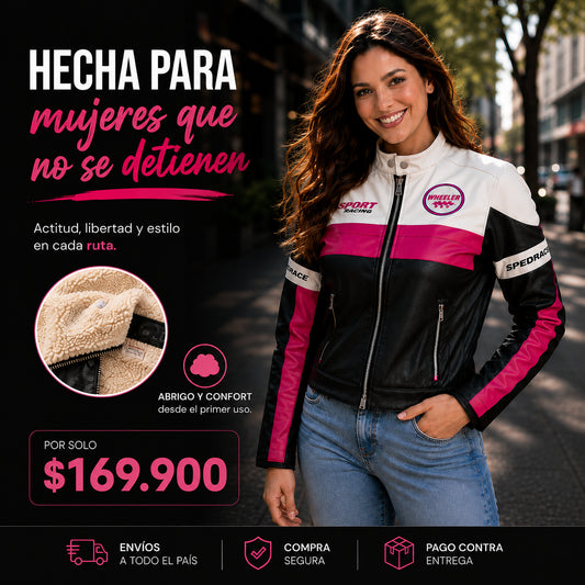 Chaqueta de cuero biker