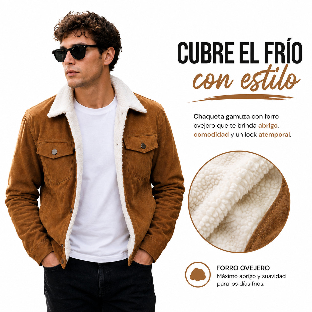 Chaqueta Gamuza Ovejera
