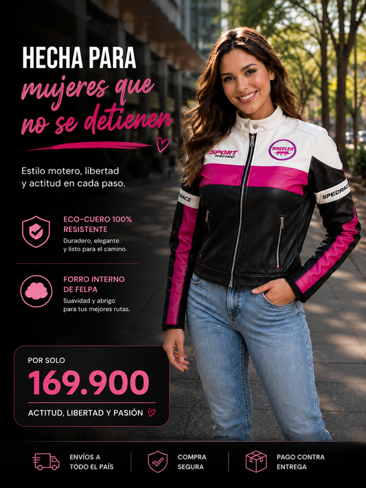 Chaqueta de cuero biker