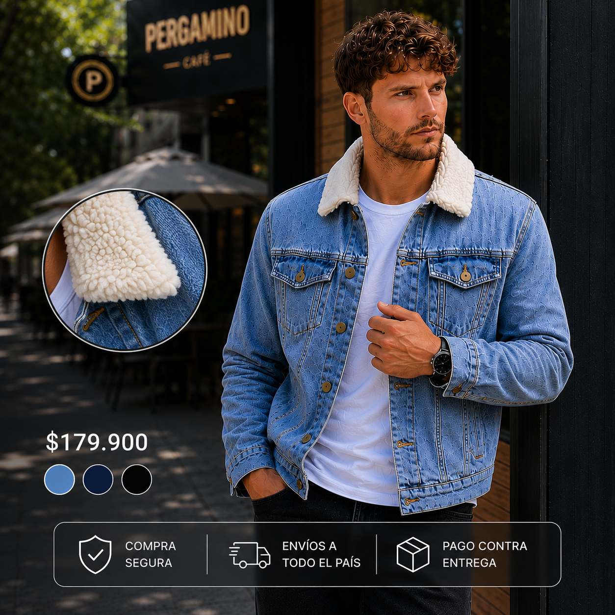 Chaqueta Jean Ovejera Premium.
